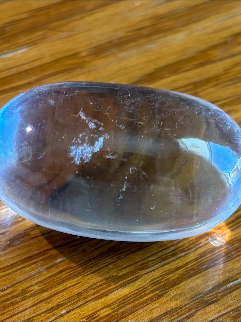 Girasol Clear Quartz Egg Palm Stone